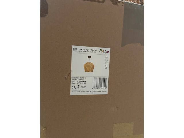 Pallet design verlichting ca. 23x paco home - afbeelding 8 van  11