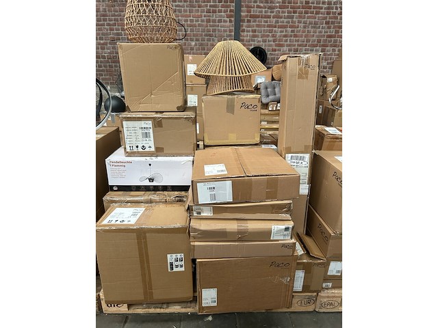 Pallet design verlichting ca. 23x paco home - afbeelding 10 van  11