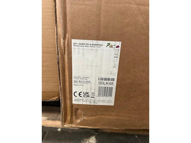 Pallet design verlichting ca. 23x paco home - afbeelding 11 van  11
