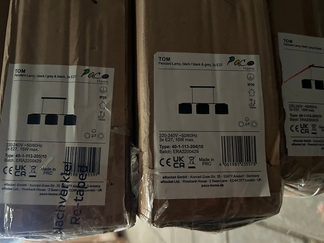 Pallet design verlichting ca. 23x paco home - afbeelding 7 van  7