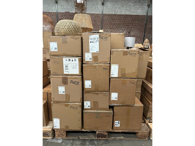 Pallet design verlichting ca. 26x paco home - afbeelding 1 van  10