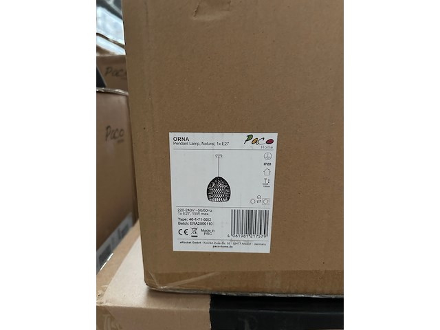Pallet design verlichting ca. 26x paco home - afbeelding 5 van  10