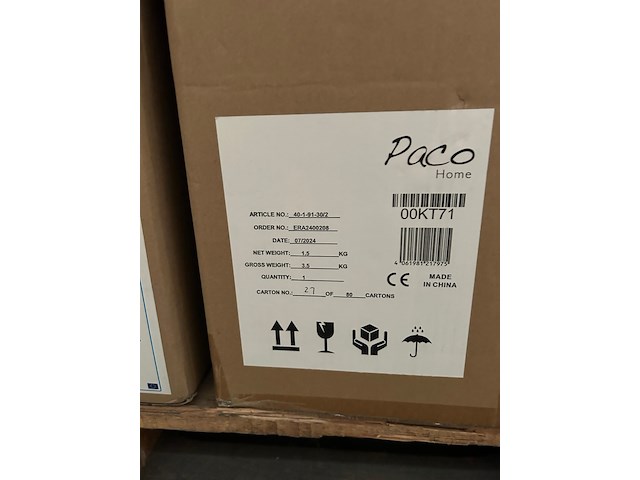 Pallet design verlichting ca. 26x paco home - afbeelding 6 van  10
