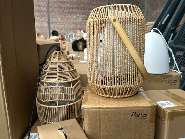 Pallet design verlichting ca. 29x paco home - afbeelding 6 van  9