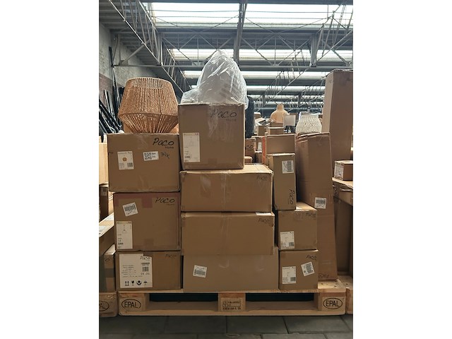 Pallet design verlichting ca. 31x paco home - afbeelding 1 van  13