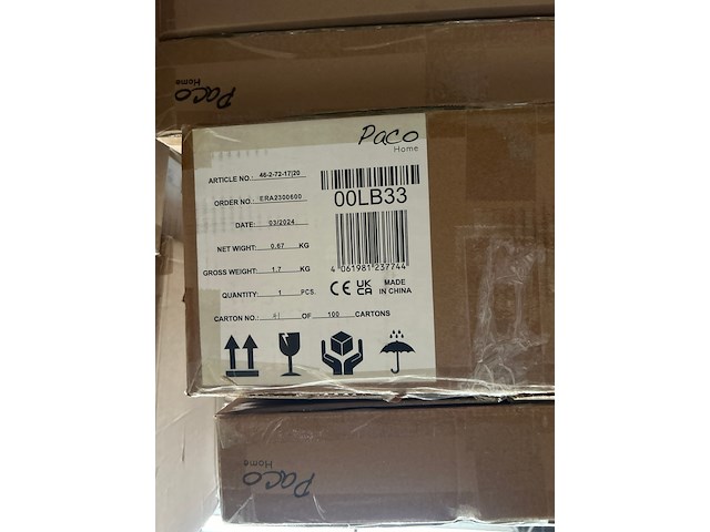 Pallet design verlichting ca. 34x paco home - afbeelding 2 van  10