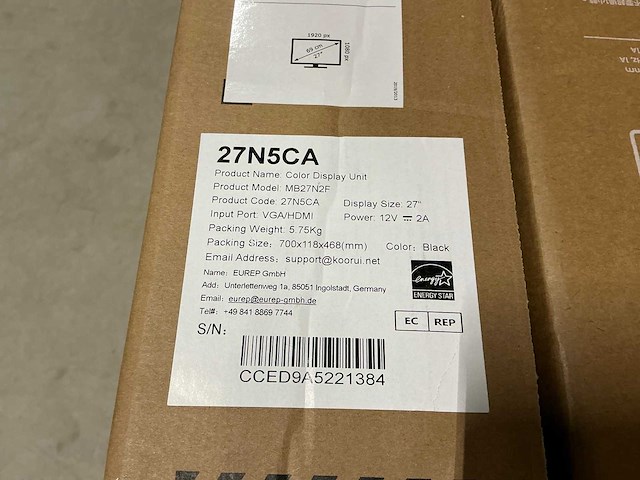 Pallet diverse pc schermen / monitors (10x) - afbeelding 4 van  7