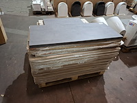 Pallet diverse topbladen voor badmeubels antraciet/betongrijs - afbeelding 5 van  9