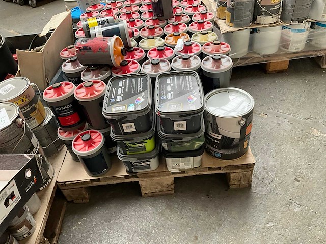 Pallet diverse verf - afbeelding 3 van  10