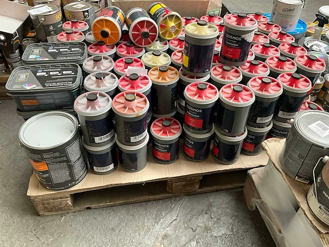 Pallet diverse verf - afbeelding 2 van  10