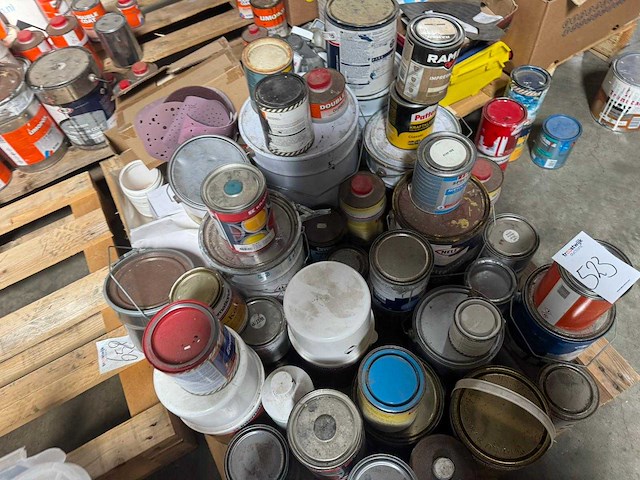 Pallet diverse verf - afbeelding 3 van  8