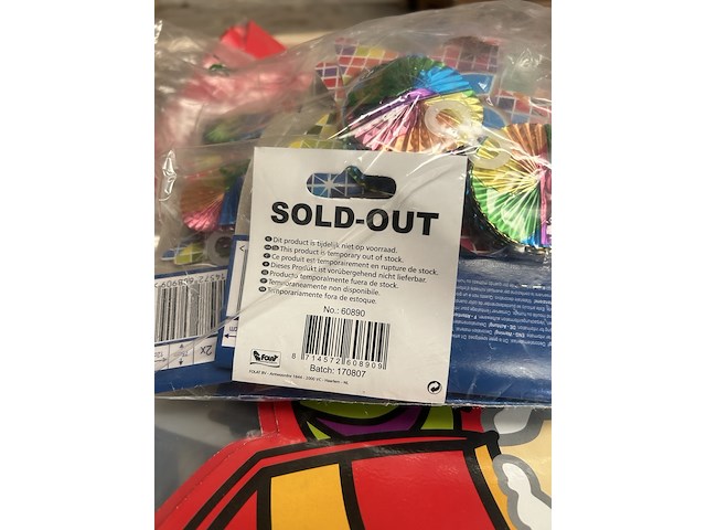 Pallet feestartikelen - afbeelding 7 van  9