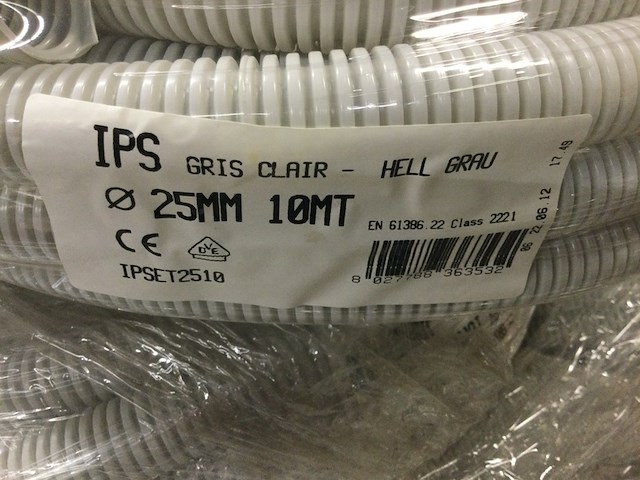 Pallet flexibele elektriciteits slangen ips, lichtgrijs - afbeelding 3 van  3