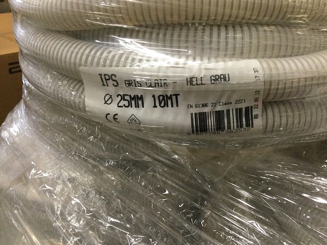 Pallet flexibele elektriciteits slangen ips, lichtgrijs - afbeelding 3 van  3