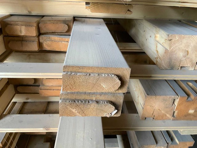 Pallet gevuld met staanders en ringbalken (2x) - afbeelding 5 van  6