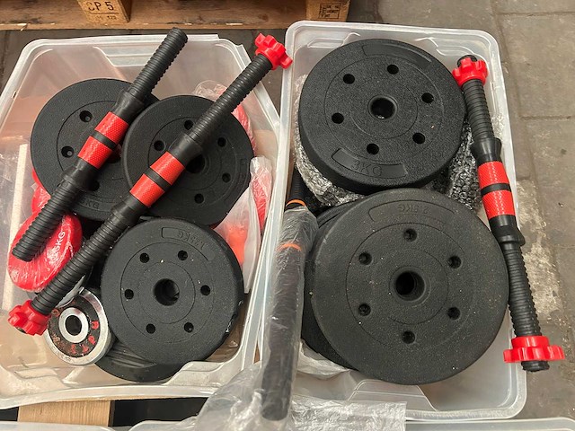 Pallet halterschijven en dumbbells - afbeelding 2 van  6