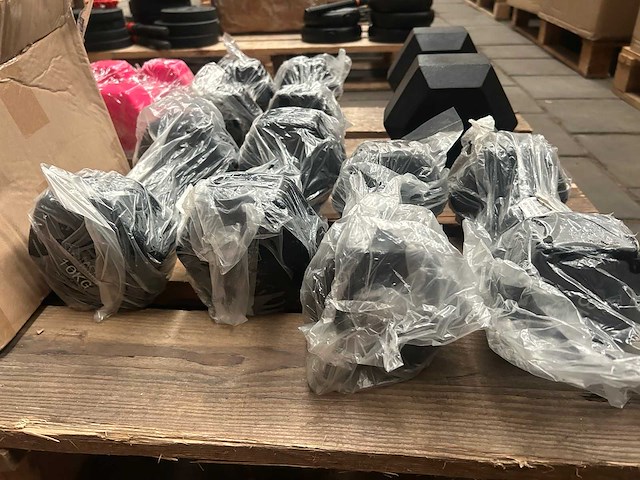 Pallet halterschijven en dumbbells - afbeelding 8 van  8