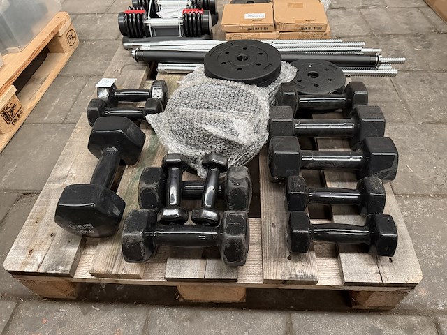 Pallet halterschijven en dumbbells - afbeelding 9 van  19
