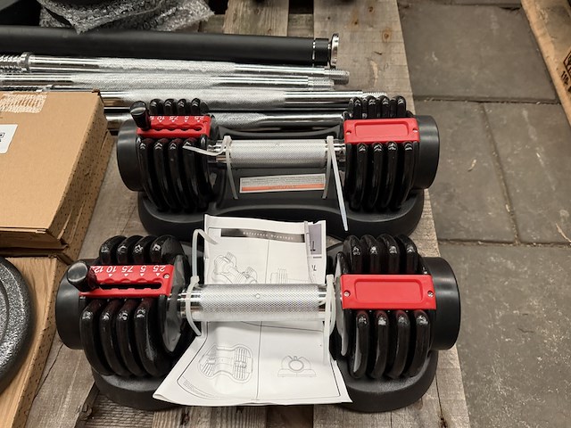 Pallet halterschijven en dumbbells - afbeelding 15 van  19