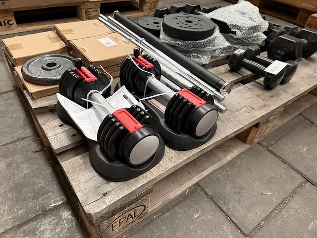 Pallet halterschijven en dumbbells - afbeelding 16 van  19