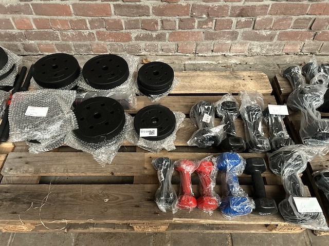 Pallet halterschijven en dumbbells - afbeelding 1 van  8