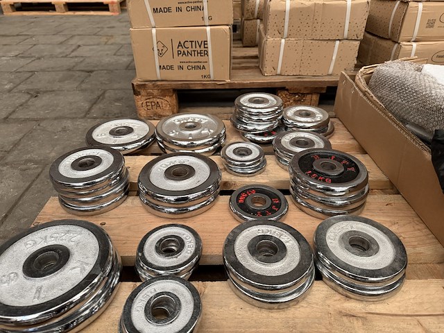 Pallet halterschijven en fitness artikelen - afbeelding 4 van  10