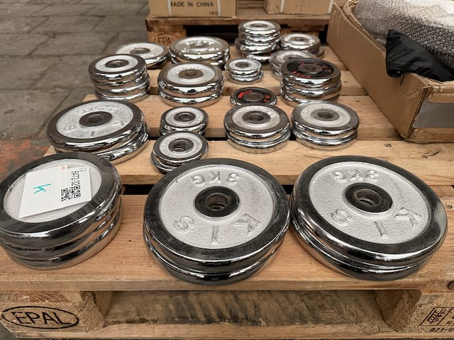 Pallet halterschijven en fitness artikelen - afbeelding 5 van  10