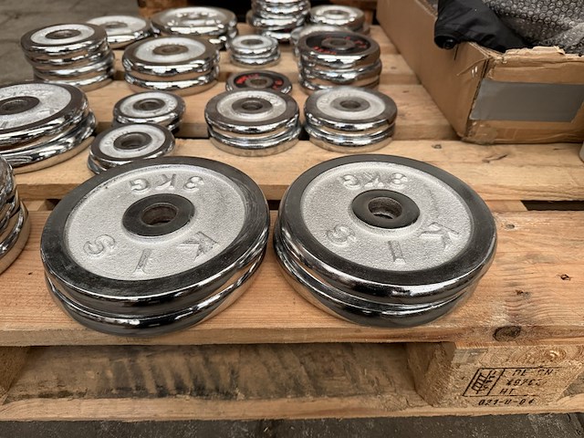 Pallet halterschijven en fitness artikelen - afbeelding 6 van  10