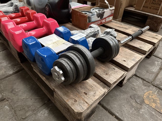 Pallet halterschijven, kettlebells en dumbbells - afbeelding 2 van  9