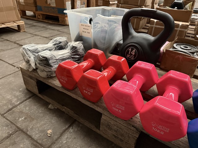 Pallet halterschijven, kettlebells en dumbbells - afbeelding 4 van  9