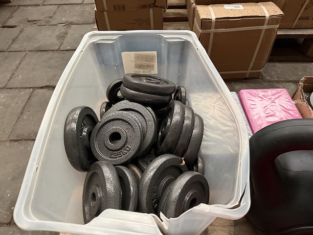 Pallet halterschijven, kettlebells en dumbbells - afbeelding 5 van  9