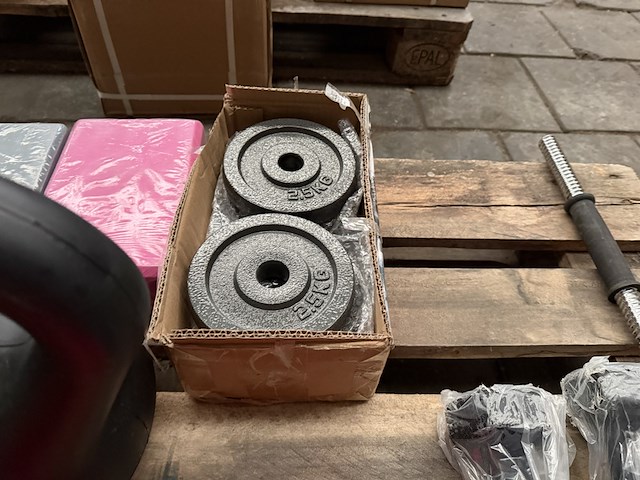 Pallet halterschijven, kettlebells en dumbbells - afbeelding 7 van  9