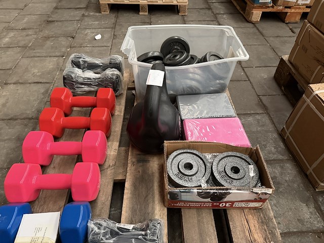 Pallet halterschijven, kettlebells en dumbbells - afbeelding 9 van  9