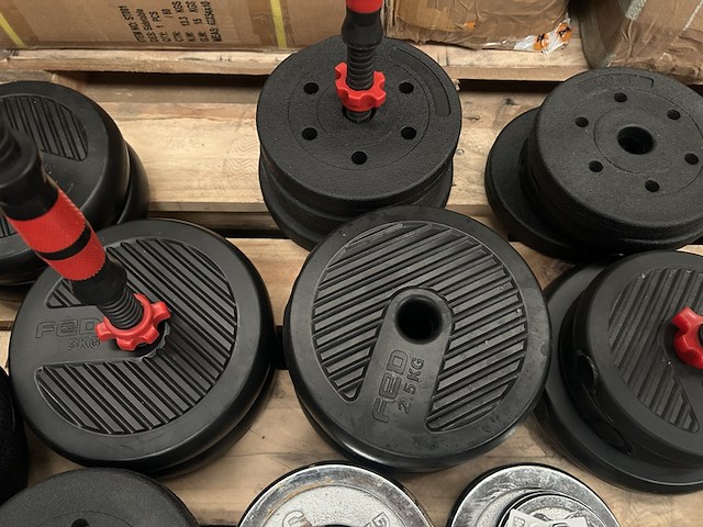 Pallet halterschijven, kettlebells en dumbbells - afbeelding 4 van  5