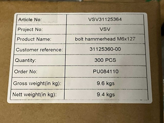 Pallet hamerkopbouten - afbeelding 5 van  5