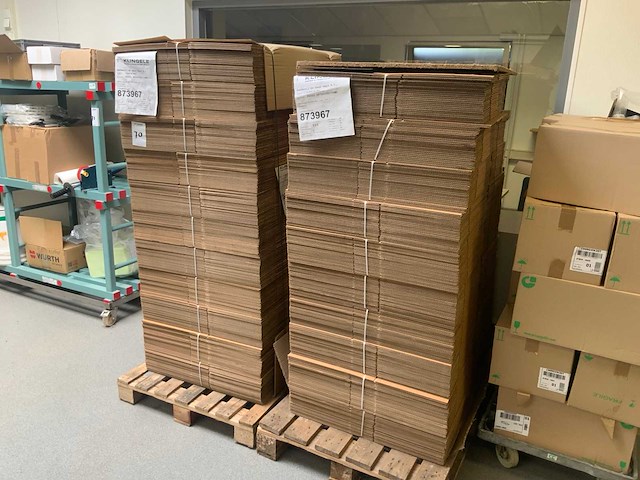 Pallet kartonnen dozen (2x) - afbeelding 1 van  5