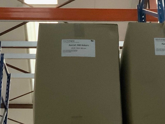 Pallet kartonnen kokers (15x) - afbeelding 7 van  9