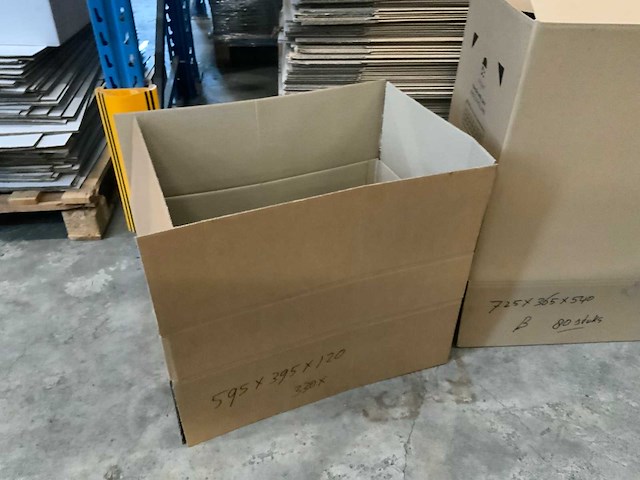 Pallet kartonnen vouwdozen (4x) - afbeelding 3 van  4