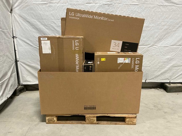 Pallet lg pc schermen / monitors (9x) - afbeelding 2 van  6