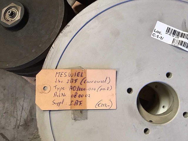 Pallet meswielen inclusief opslagrekken - afbeelding 2 van  5