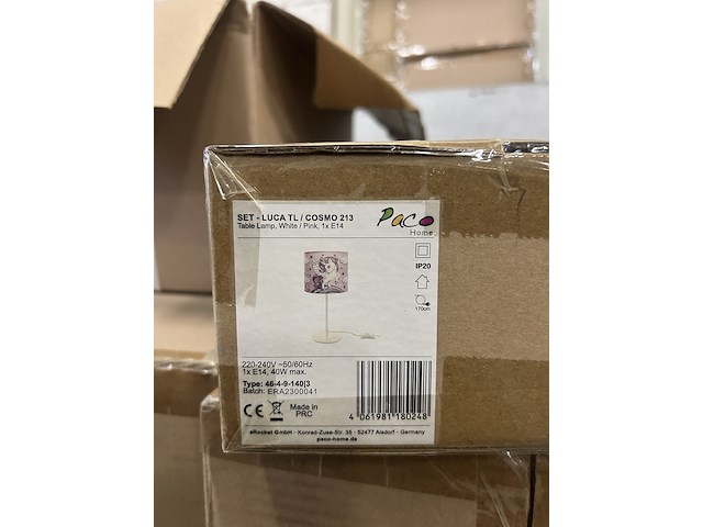 Pallet met 100 stuks design verlichting, paco home - afbeelding 3 van  3