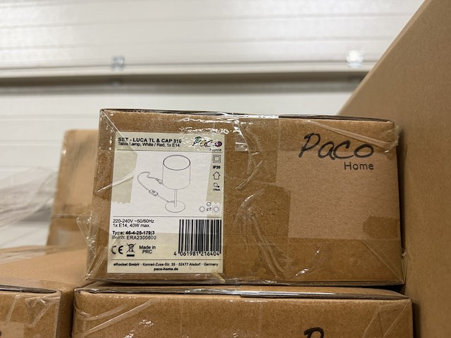 Pallet met 171 stuks design verlichting paco home – verkrijgbaar op bol.com en amazon - afbeelding 2 van  4