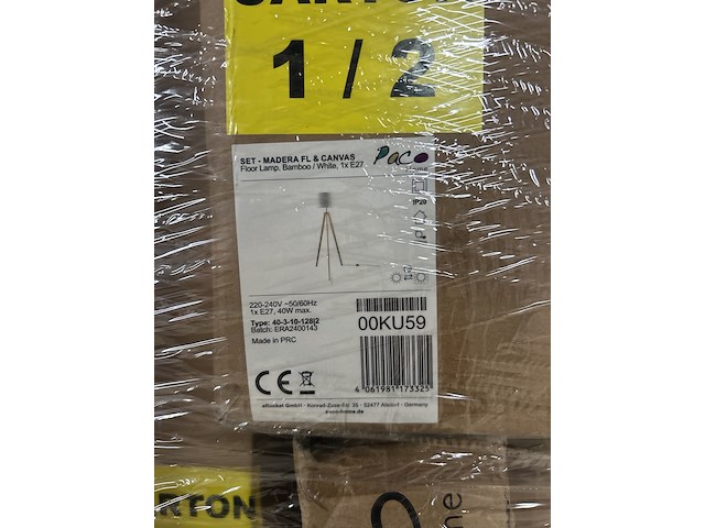 Pallet met 31 stuks design verlichting, paco home - afbeelding 7 van  7