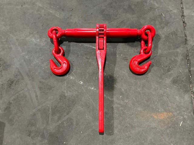 Pallet met 5x ratelspanner en 10x transportketting (2,45 ton) - afbeelding 2 van  2