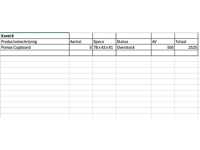 Pallet met 5x typographic - kast - metaal, pomax, zwart - afbeelding 4 van  4