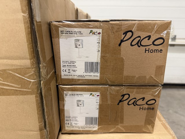 Pallet met 86 stuks design verlichting paco home – verkrijgbaar op bol.com en amazon - afbeelding 4 van  5