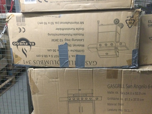 Pallet met barbecues + haard el fuego - afbeelding 5 van  7