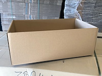 Pallet met ca. 450 traydozen 50x28x19cm, bruin - afbeelding 2 van  4