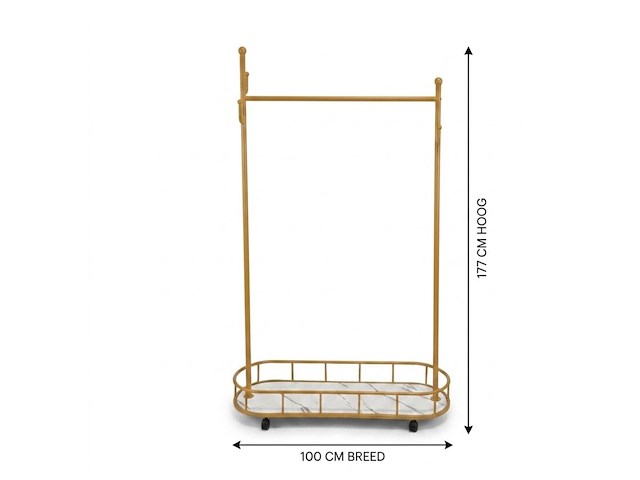 Pallet met ca. 47x kledingrekken & kapstokken – diverse moderne modellen - afbeelding 3 van  6