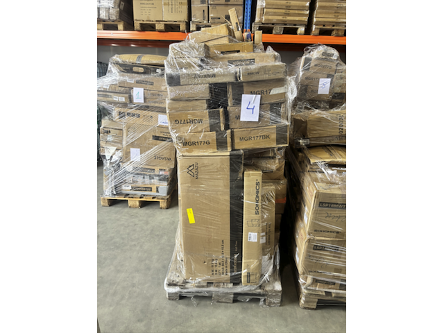 Pallet met ca. 47x kledingrekken & kapstokken – diverse moderne modellen - afbeelding 5 van  6